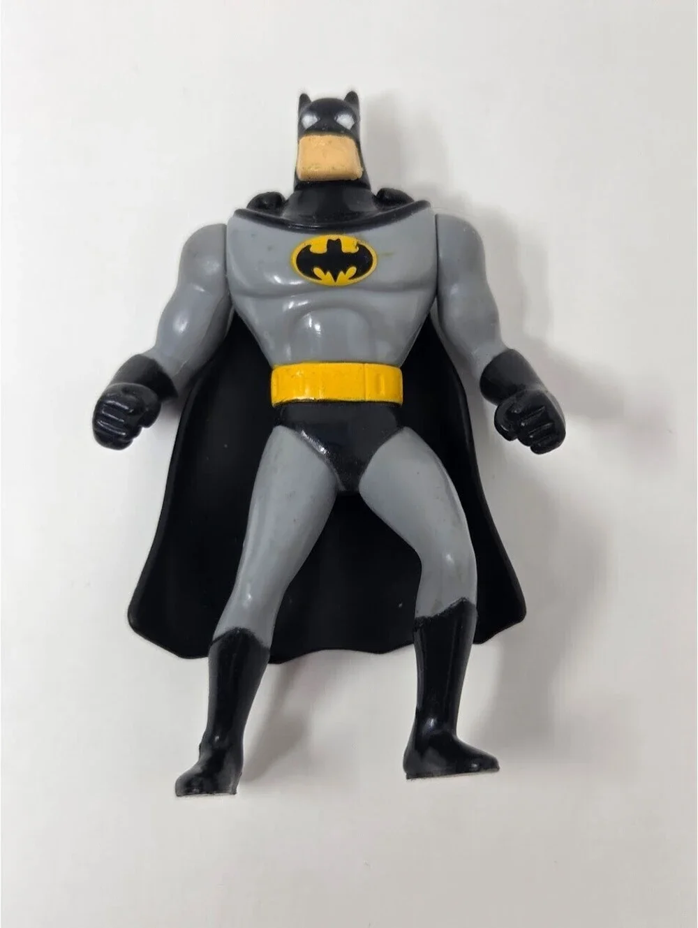 1993 McDonalds DC Comics Batman Gray Suit Black Cape Toy Figure